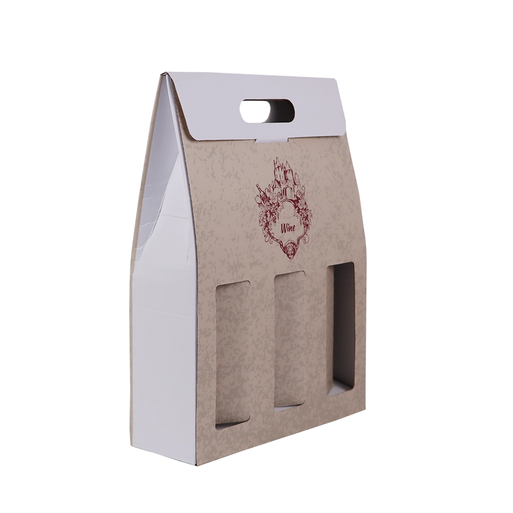 Porte-bouteille en carton contrecollé
