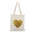 Sacs en tissu avec sérigraphie pailletée